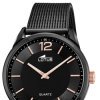 Reloj Lotus Smart Casual de hombre en acero negro y detalles rosé, 18736/3.