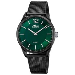 Reloj Lotus Smart Casual para hombre negro con esfera verde y doble correa, 18736/1.