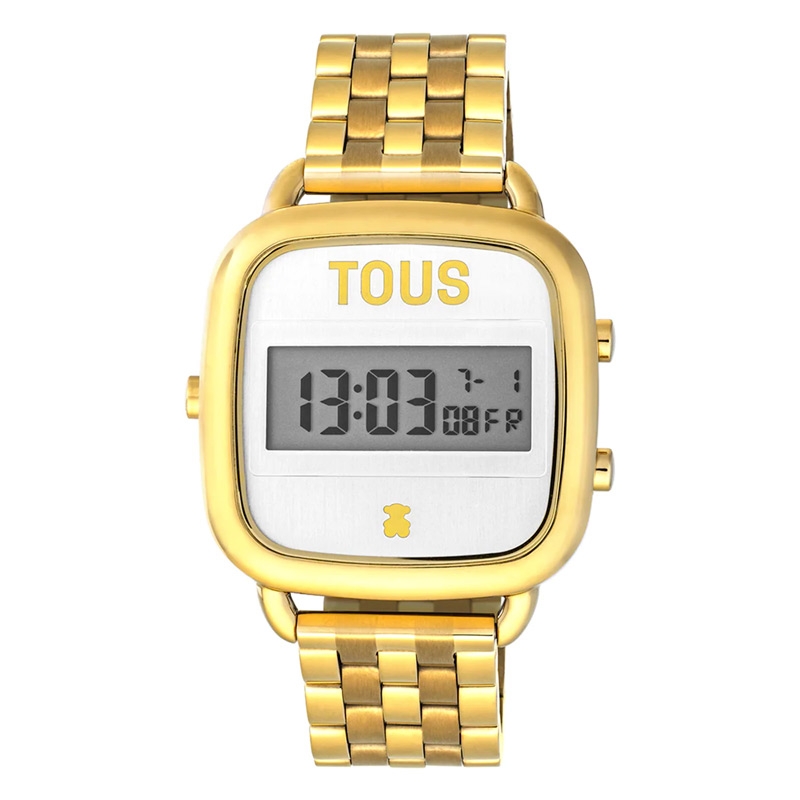 Reloj Tous D-Logo digital de mujer dorado con brazalete , 200351022.