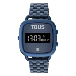 Reloj Tous D-Logo digital de mujer en azul oscuro con brazalete, 200351023.