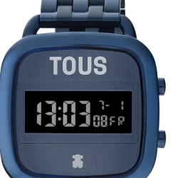 Reloj Tous D-Logo digital de mujer en azul oscuro con brazalete, 200351023.