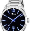 Reloj Lotus Chrono de hombre con esfera negra y detalles azules, 18692/6.