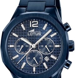 Reloj Lotus Excellent de hombre en acero azul con cronógrafo, 18848/1.