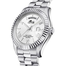 Reloj Lotus de hombre Freedom en acero con bisel dentado, 18854/1.
