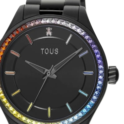 Reloj Tous Tender Shine de mujer en negro circonitas multicolor, 200351026.