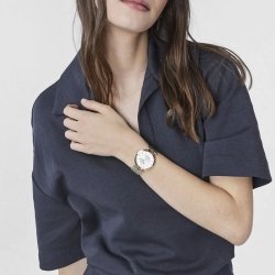 Reloj Tous S-Mesh de mujer en acero y dorado con malla milanesa, 200350500.