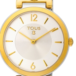 Reloj Tous S-Mesh de mujer en acero y dorado con malla milanesa, 200350500.