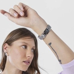 Reloj Tous Osier 1920 de mujer en acero y brazalete de malla, 200350800.