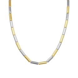 Collar de metal bicolor en dorado, Telysh de Luxenter, NXA295M110.