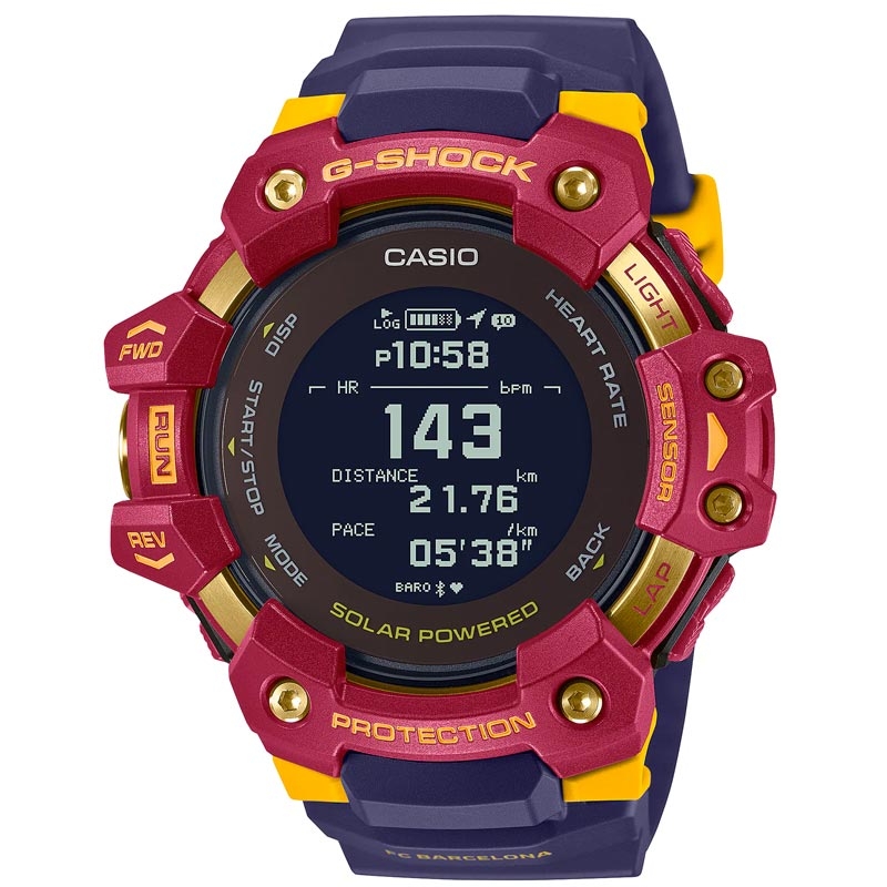 Reloj G-Shock F.C. Barcelona de hombre en azul, rojo y detalles dorados, GBD-H1000BAR-4ER.