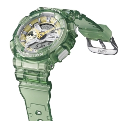 ✨Reloj G-Shock S Series en resina verde translúcida, GMA-S110GS-3AER.