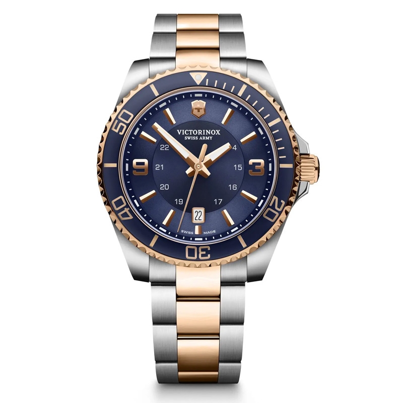 Reloj Victorinox Maverick de hombres en acero bitono rosé, V241950.