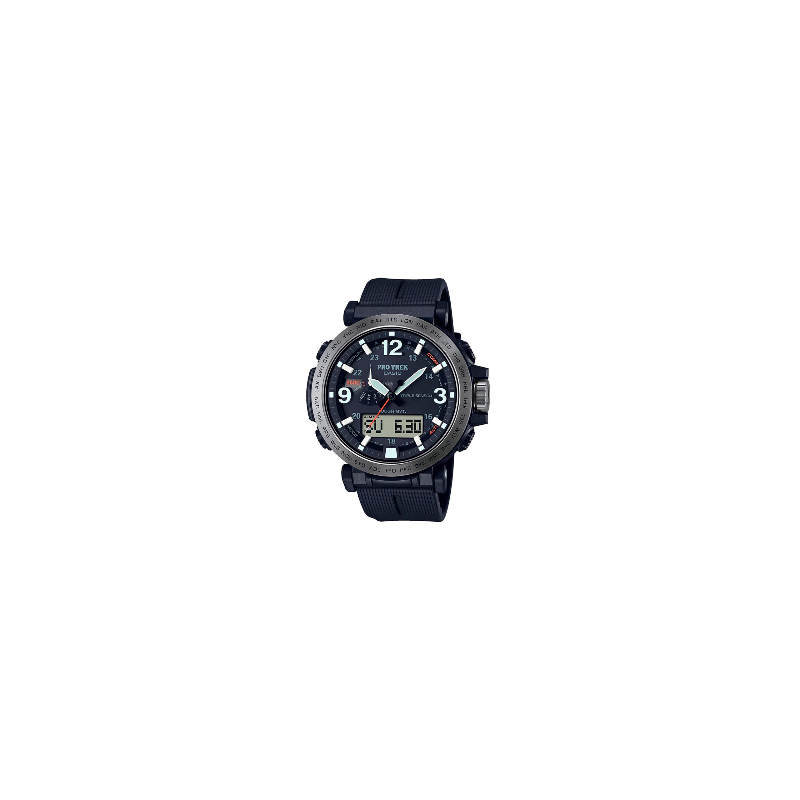 Reloj Casio Pro Trek Solar de hombres en negro con Triple Sensor, PRW-6611Y-1ER.