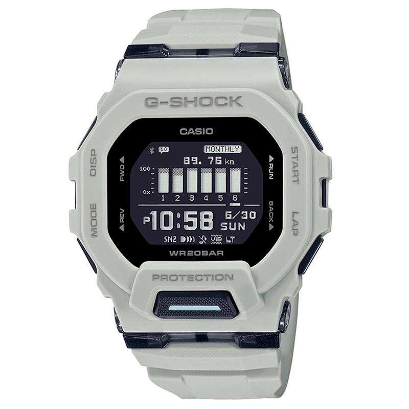 Reloj G-Shock G-Squad de hombres, digital en resina gris, GBD-200UU-9ER.