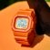 Reloj G-Shock G-Lide de hombres digital octogonal en naranja, GLX-5600RT-4ER.