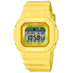 Reloj G-Shock G-Lide de hombres, digital en resina amarilla, GLX-5600RT-9ER.