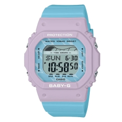 Reloj Casio Baby-G de mujeres, digital en lila y celeste, BLX-565-2ER.