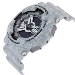 Reloj G-Shock hombre multifunción en tono grises, efecto industrial, GA-110SL-8AER.