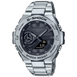 Reloj inteligente G-Shock G-Steel de hombres acero y esfera negra, GST-B500D-1A1ER.