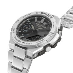 Reloj inteligente G-Shock G-Steel de hombres acero y esfera negra, GST-B500D-1A1ER.