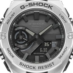 Reloj inteligente G-Shock G-Steel de hombres acero y esfera negra, GST-B500D-1A1ER.
