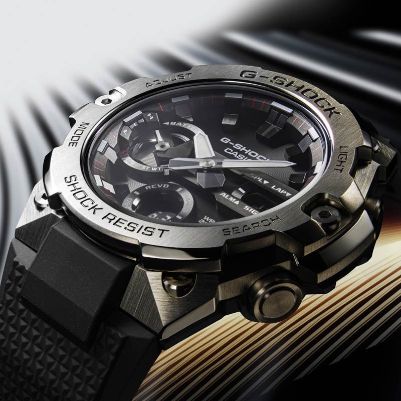 Reloj inteligente G-Shock G-Steel acero y correa de caucho, GST-B400-1AER.