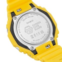 Reloj G-Shock de hombres solar, digital y analógico en amarillo, GA-B2100C-9AER.