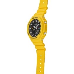 Reloj G-Shock de hombres solar, digital y analógico en amarillo, GA-B2100C-9AER.