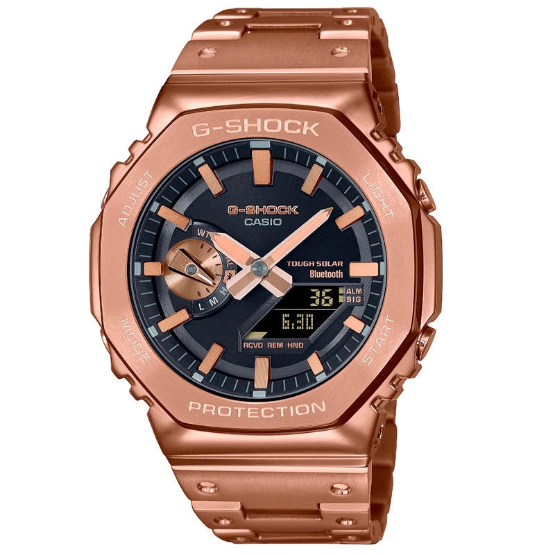 Reloj G-Shock Pro de hombre, multifunción en acero rosado, GM-B2100D-1AER.