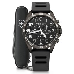 Reloj Victorinox Fieldforce Sport Chrono en negro con navaja, V241926.1.