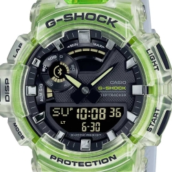 Reloj G-Shock S-Quad Vital Bright verde translúcido y correa blanca, GBA-900SM-7A9ER.