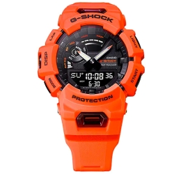 Reloj G-Shock G-Squad en resina rojo coral y detalles negros, GBA-900-4AER.