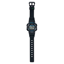 Reloj Casio Tough Solar en resina negra y detalles azules, STL-S300H-1AEF.