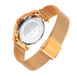 Reloj Viceroy Chic de mujer en acero dorado amarillo con malla milanesa, 401166-63.
