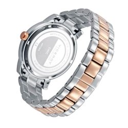 Reloj Viceroy Chic de mujer en acero/dorado rosé con circonitas, 401266-83.
