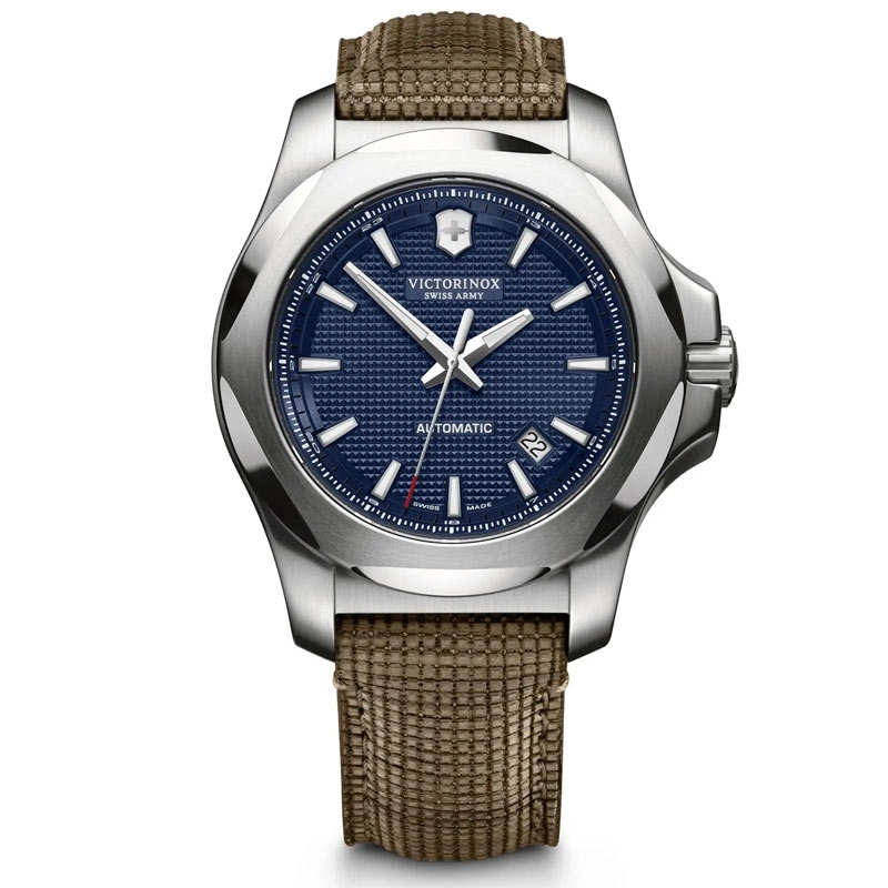 Reloj Victorinox INOX Mechanical, automático con esfera azul y correa, V241834.