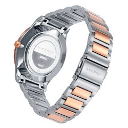 Reloj Viceroy Dress de hombre en acero bitono rosé con esfera negra, 46819-17.