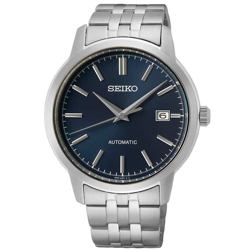 Reloj Seiko Neo Classic automático de hombre en acero con esfera azul, SRPH87K1.