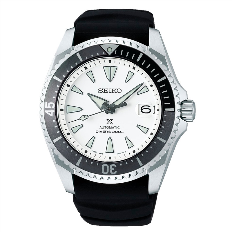 Reloj Seiko Prospex Shogun de hombre automático en titanio con dial blanco, SPB191J1.