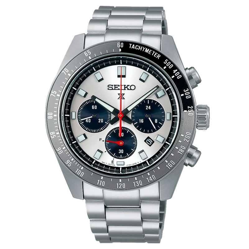 Reloj Seiko Prospex Speedtimer de hombre Chrono edición solar con dial gris, SSC913P1.