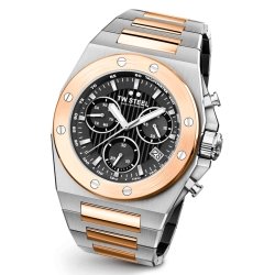 Reloj Tw Steel Ceo Tech cronógrafo de hombre en acero y dorado, CE4083.