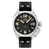 Reloj Tw Steel Canteen de hombre en acero con correa de cuero, TW1001.