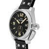 Reloj Tw Steel Canteen de hombre en acero con correa de cuero, TW1001.