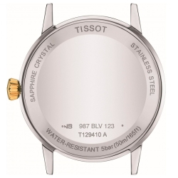 Reloj Tissot Classic Dream de hombre en acero 316L en PVD oro amarillo, T1434103302100.