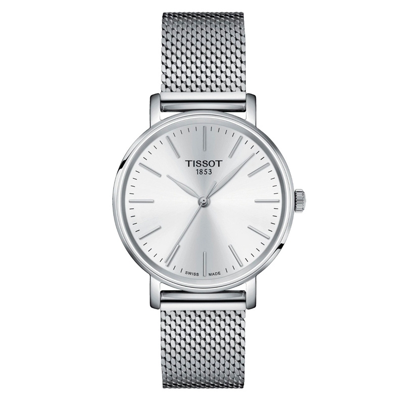 Reloj Tissot EveryTime Lady de mujer en acero 316L con malla milanesa, T1432101101100.