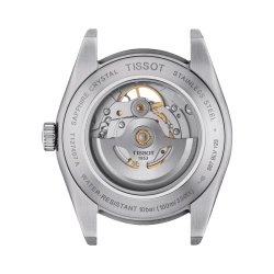 Reloj Tissot Gentleman de hombre automático en acero 316L OpenHeart, T1274071103101.