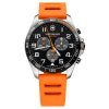Reloj Victorinox Fieldforce de hombres con dial negro y correa de silicona, V241893.