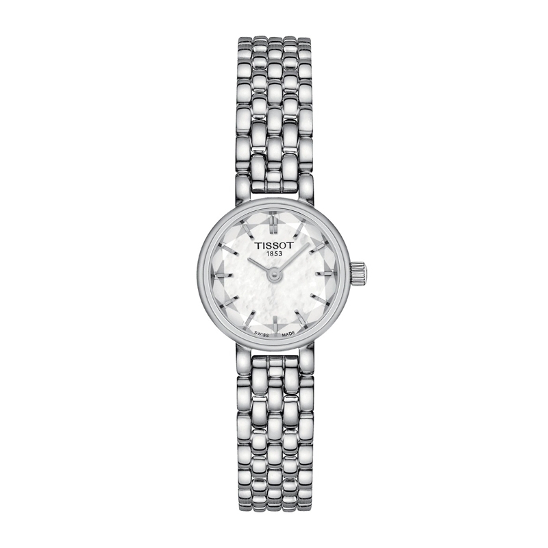 Reloj Tissot Lovely Round de mujer en acero con cristal de diseño, T1400091111100.