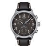 Reloj Tissot Chono XL de hombre PVD negro y correa de cuero, T1166171606200.