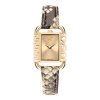 Reloj Versace Flair de mujeres en acero IP oro amarillo y correa de serpiente, VE3B00122.